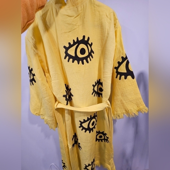 The Prena - 100% Turkish cotton - yellow with black eyes - Picture 2 of 6